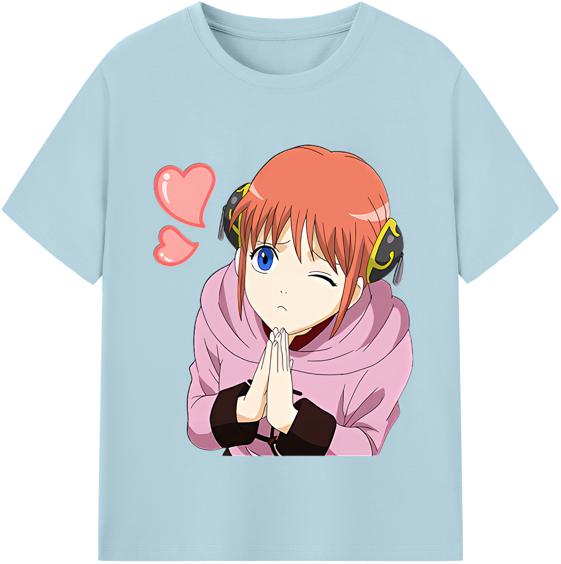 ぎんたま 坂田銀時（さかたぎんとき） 神楽 志村新八（しむら しんぱち） GINTAMA Sakata Gintoki Kagura Shimura Shinpachi 綿100％半袖Tシャツ（フロントプリント）